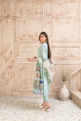 Semi-Unstitched ILONA Fancy Embroidered Collection by Tawakkal D-9589